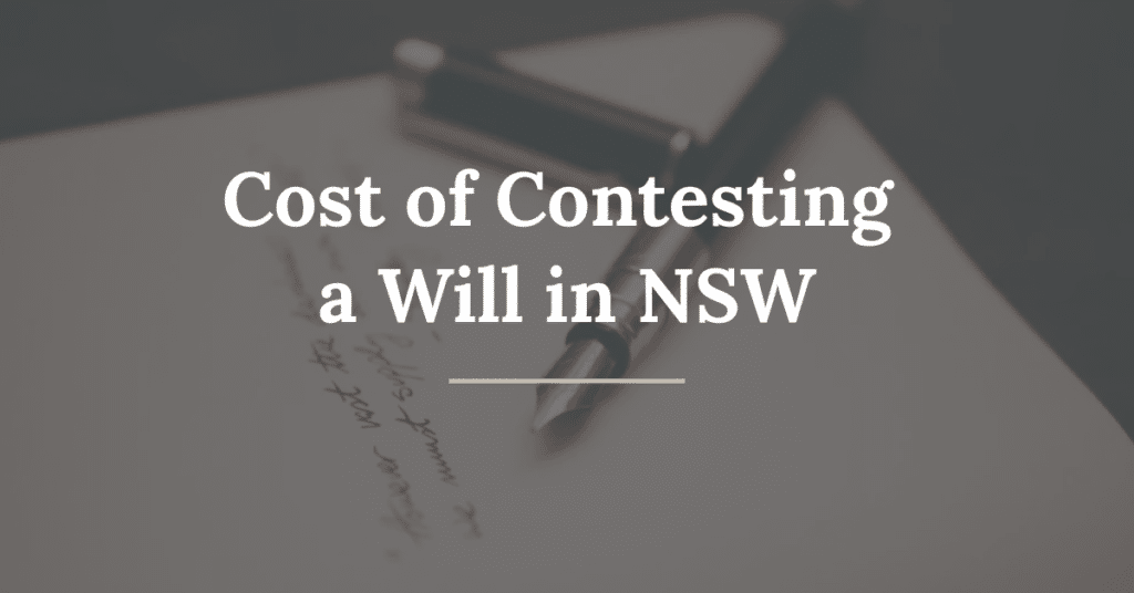 How Much Does It Cost To Contest A Will